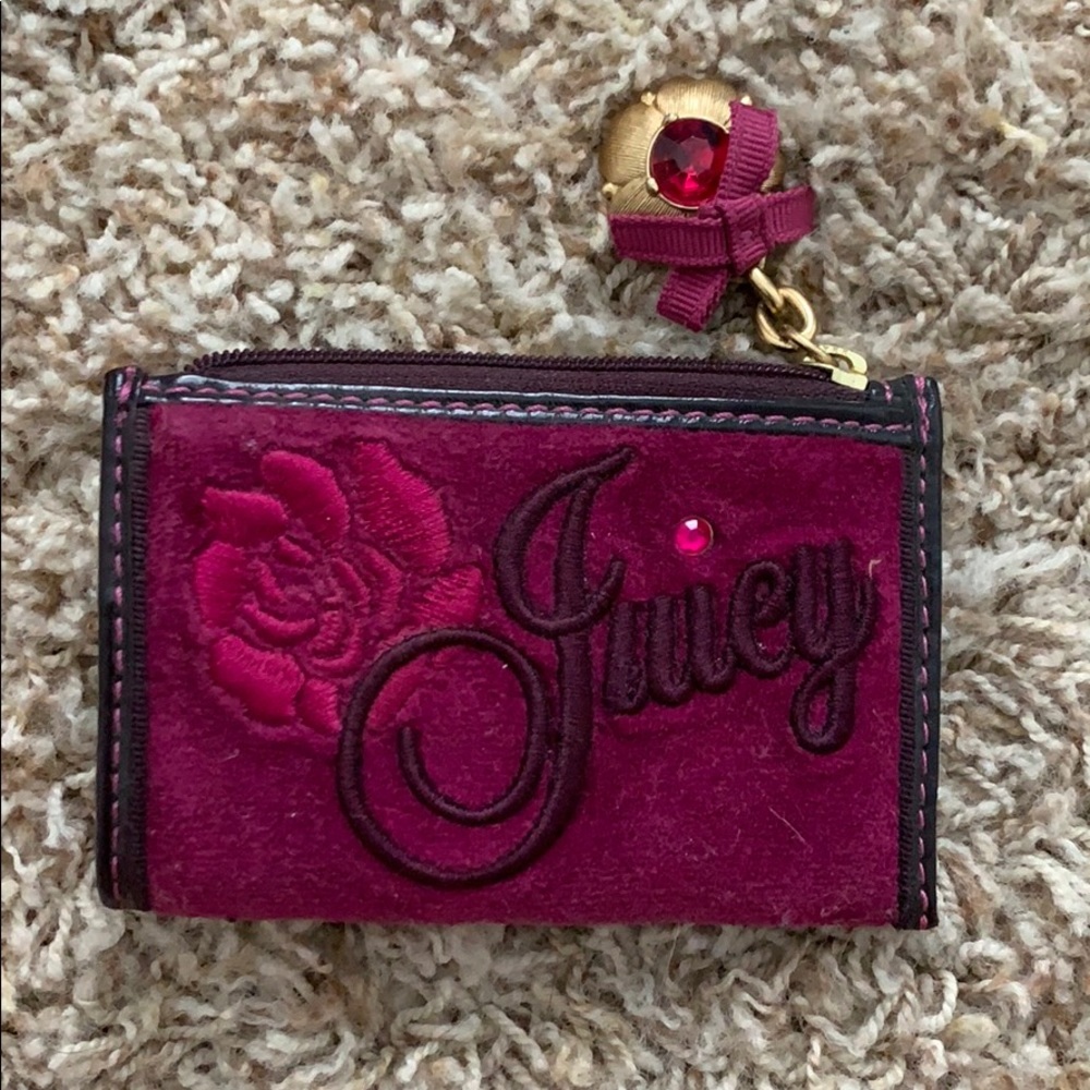 COPY - Vintage Velour Embroidered Juicy Wallet